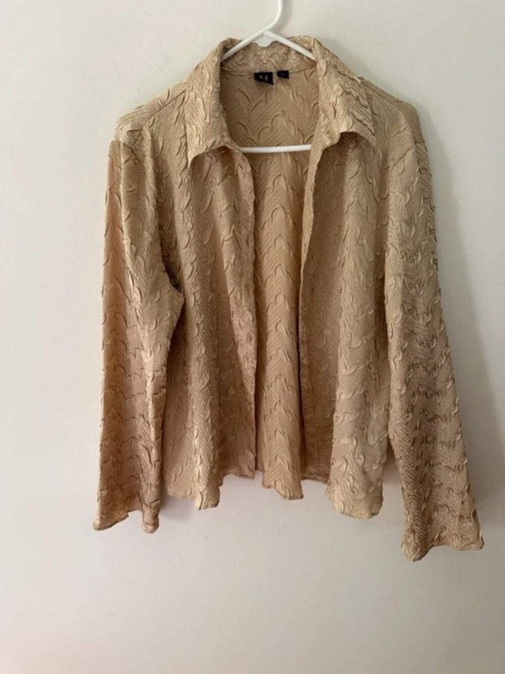 Milano Textured Button-Front Blouse – Women’s XL